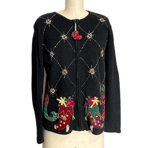 Heirloom Collectibles Christmas cardigan sweater - size M